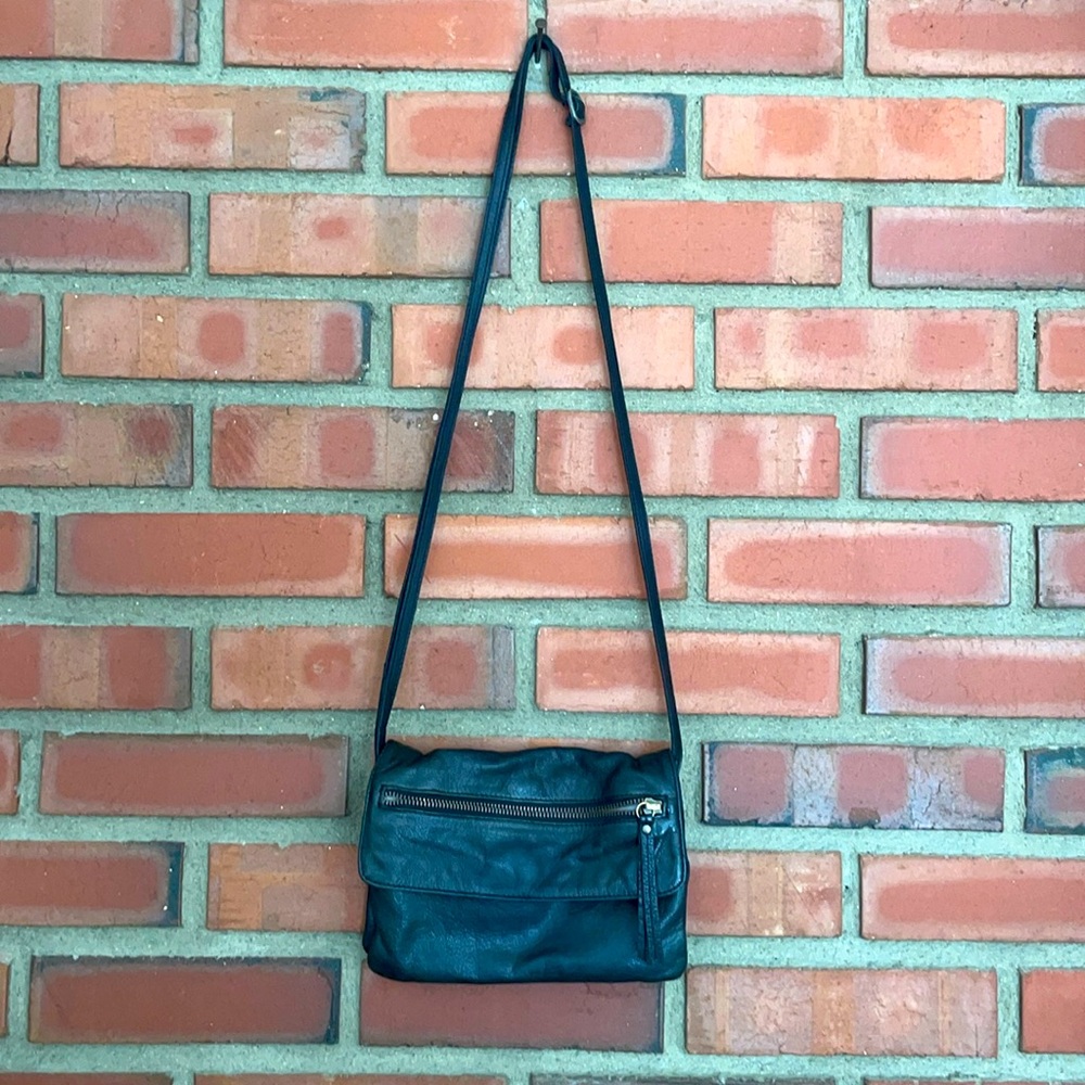 Daymood “hazel” crossbody black rather small 7.5” x5” anthropology